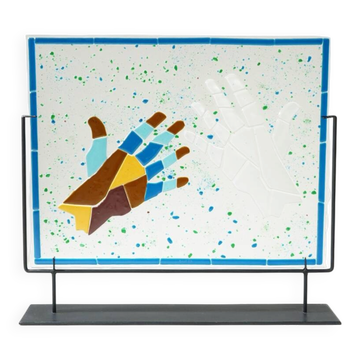 Mario Rossello, glass fusion work for Studio Casarini Savona, 1990s