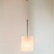 Mid-Century Scandinavian Brass & Crystal Glass Ceiling Light, Sweden, 1960s