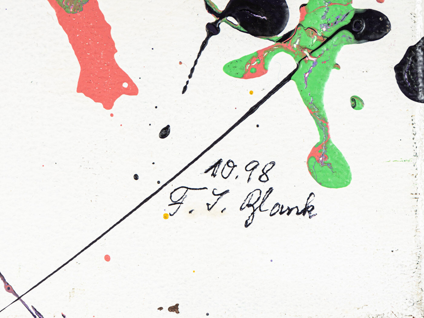 Dop of Color, Acrylique sur toile, 70 x 73 cm