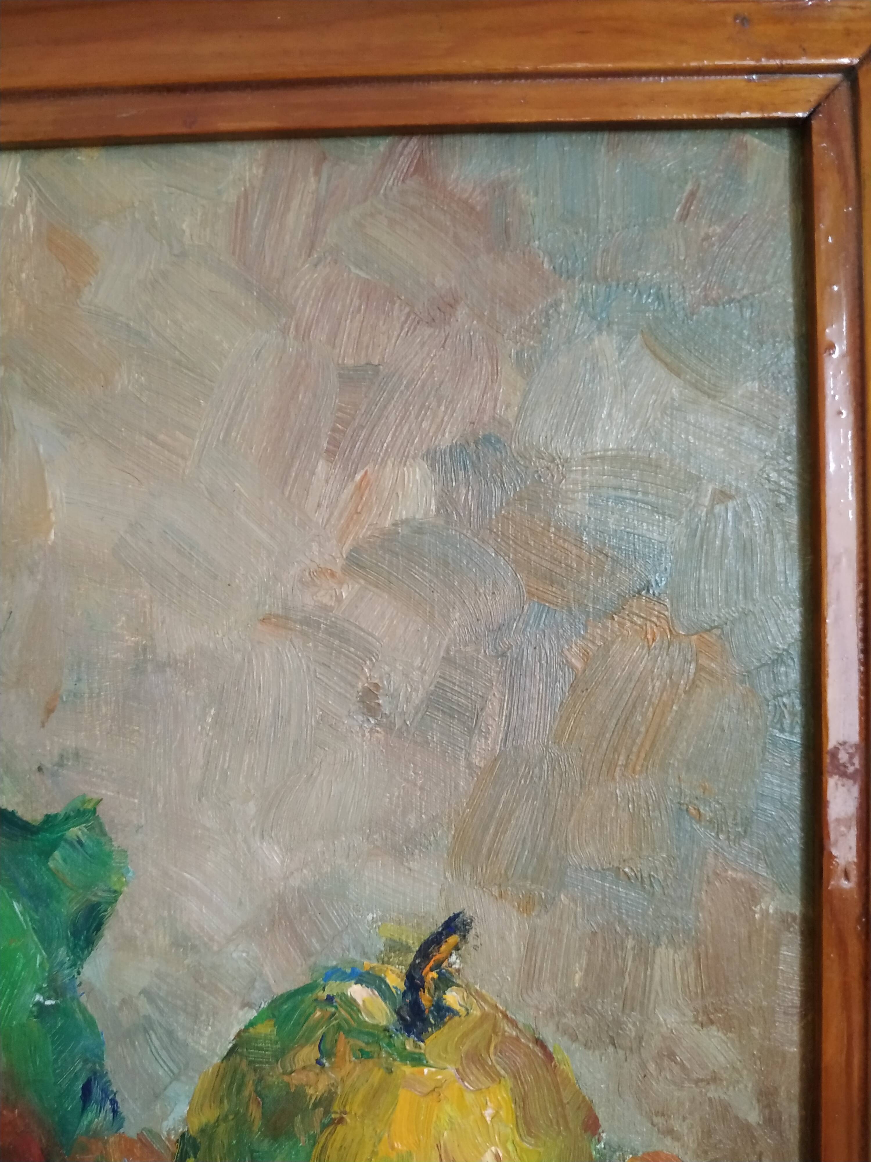 Still life at Victor Ferreri's gargoyle oil on panel