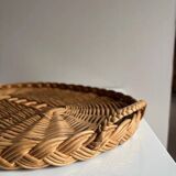 Plateaux en osier vintage