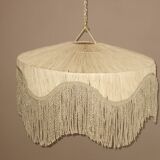Fringed pendant lampshade in Rafia