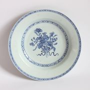 Assiette en porcelaine d'exportation Qianlong, Chine 18e