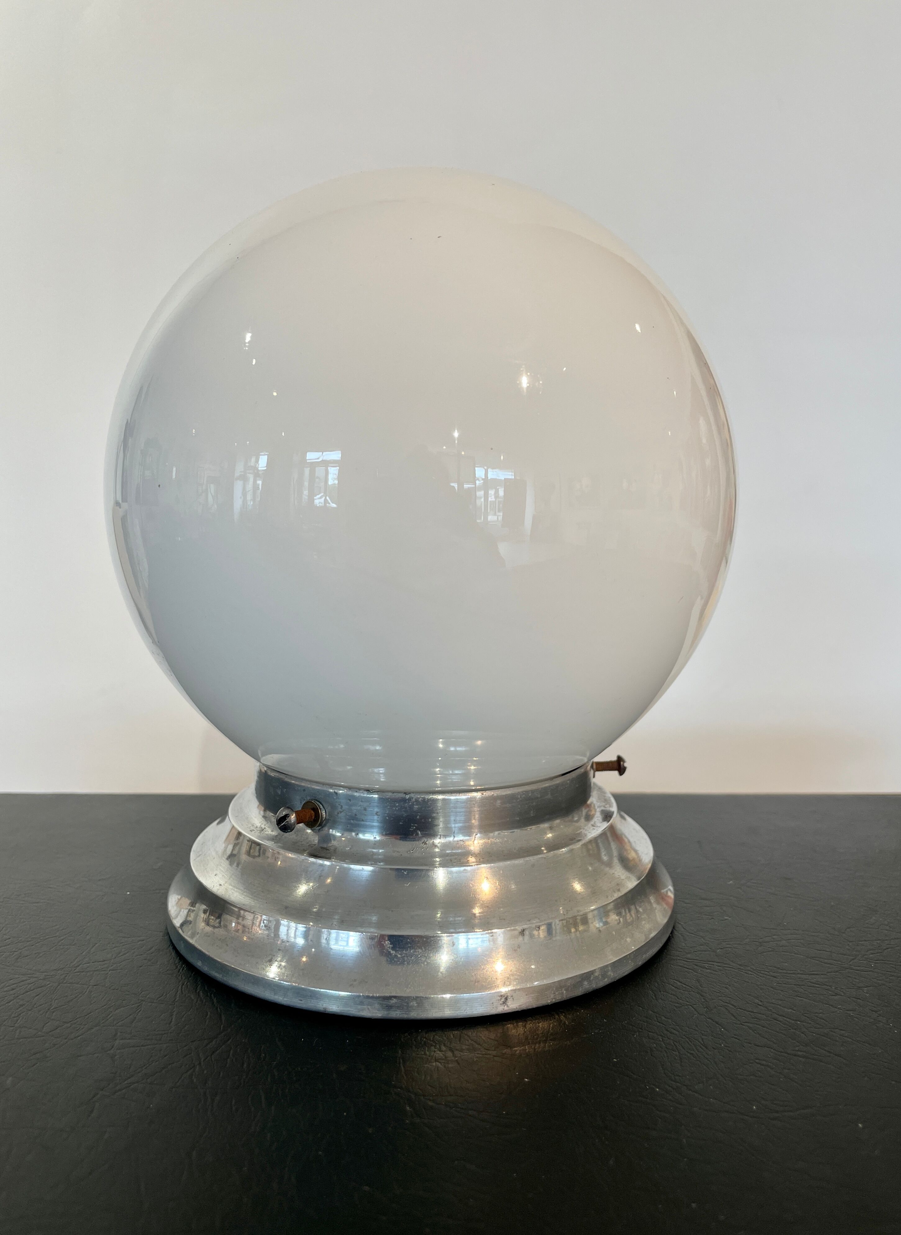Lampe boule vintage à poser