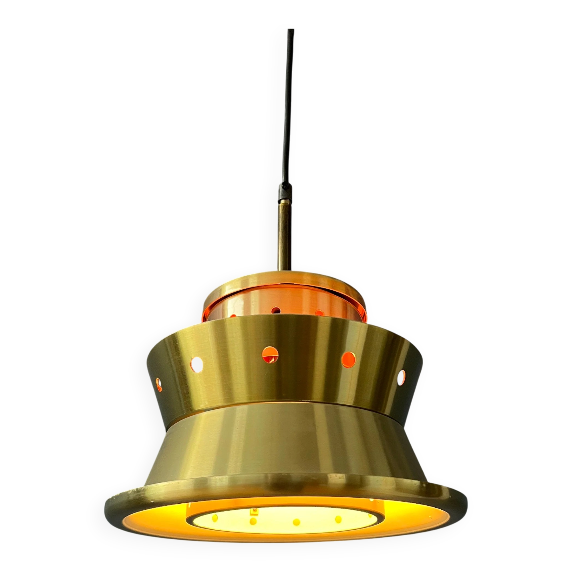 Suspension Space Age metallic Doria Leuchten