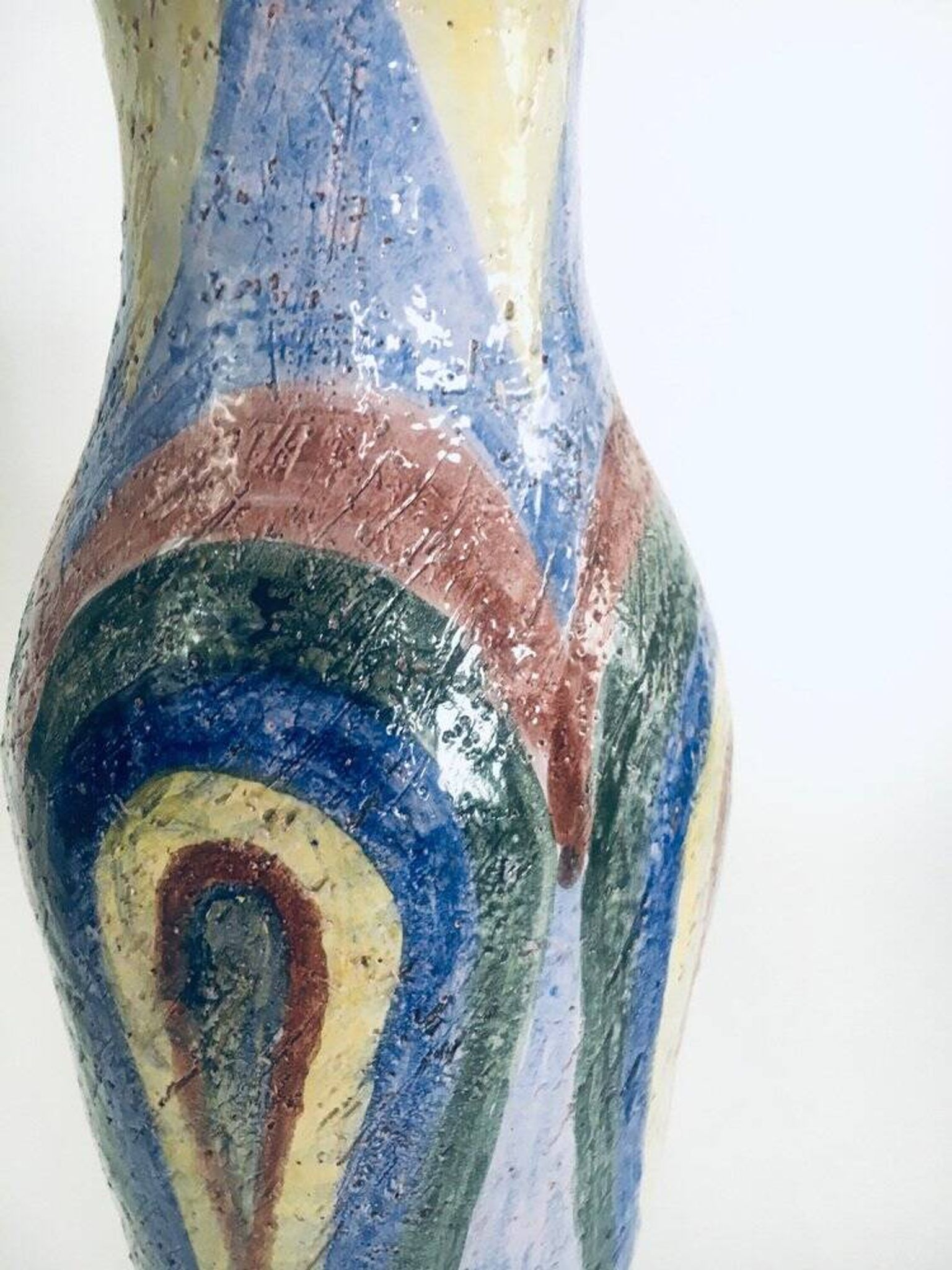 Vintage Handmade Art Studio Pottery Vase, 1980s