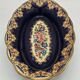 Oval dish in glazed earthenware by M. P. Chevallier, Manufacture des Émaux