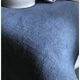Nappe De Vendange Ancienne En Pur Chanvre Teintée Gris Dense