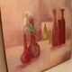 Tableau huile sur toile art contemporain nature morte