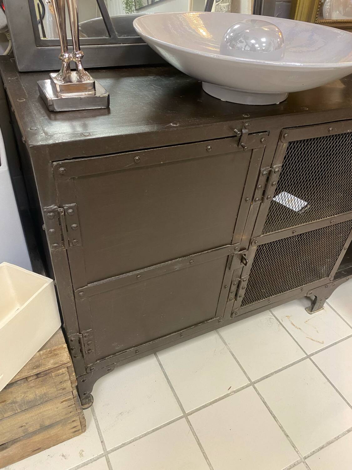 Industrial TV cabinet sideboard