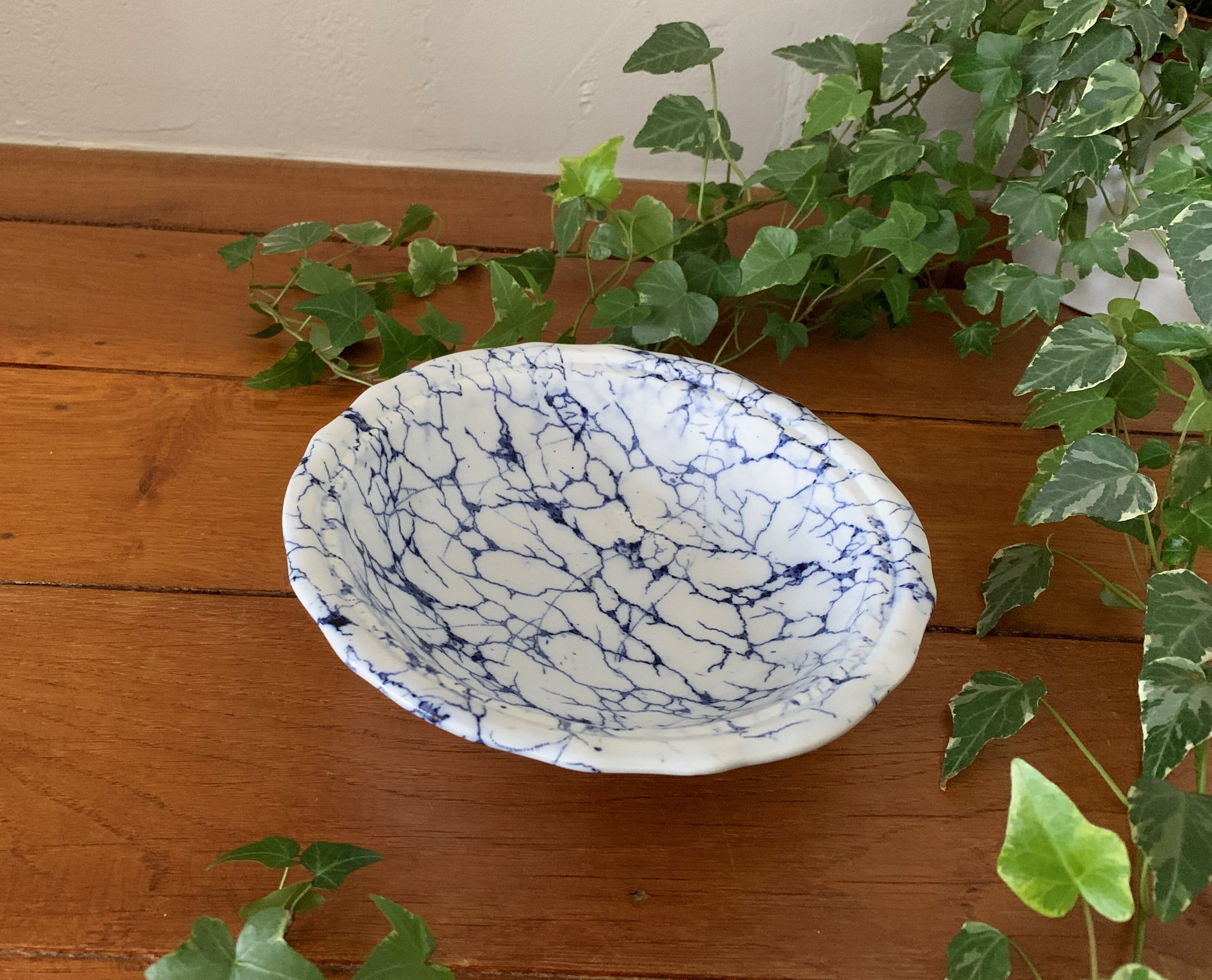 Old salad bowl in Creil & Montereau earthenware – 1870