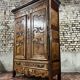 Wardrobe in walnut and burr walnut from louis xv xviii eme century