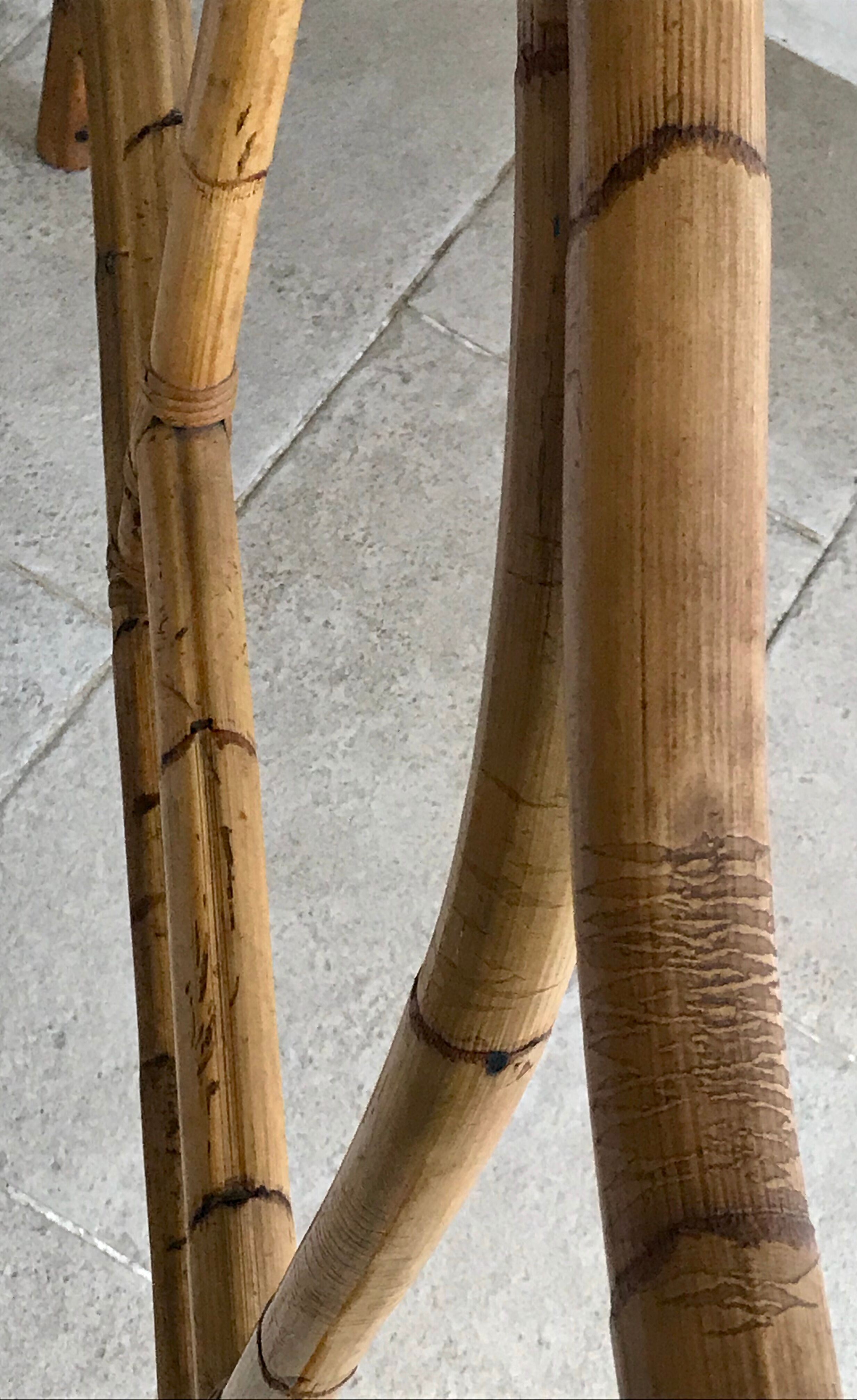 Vintage rattan and bamboo headboard