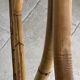 Vintage rattan and bamboo headboard