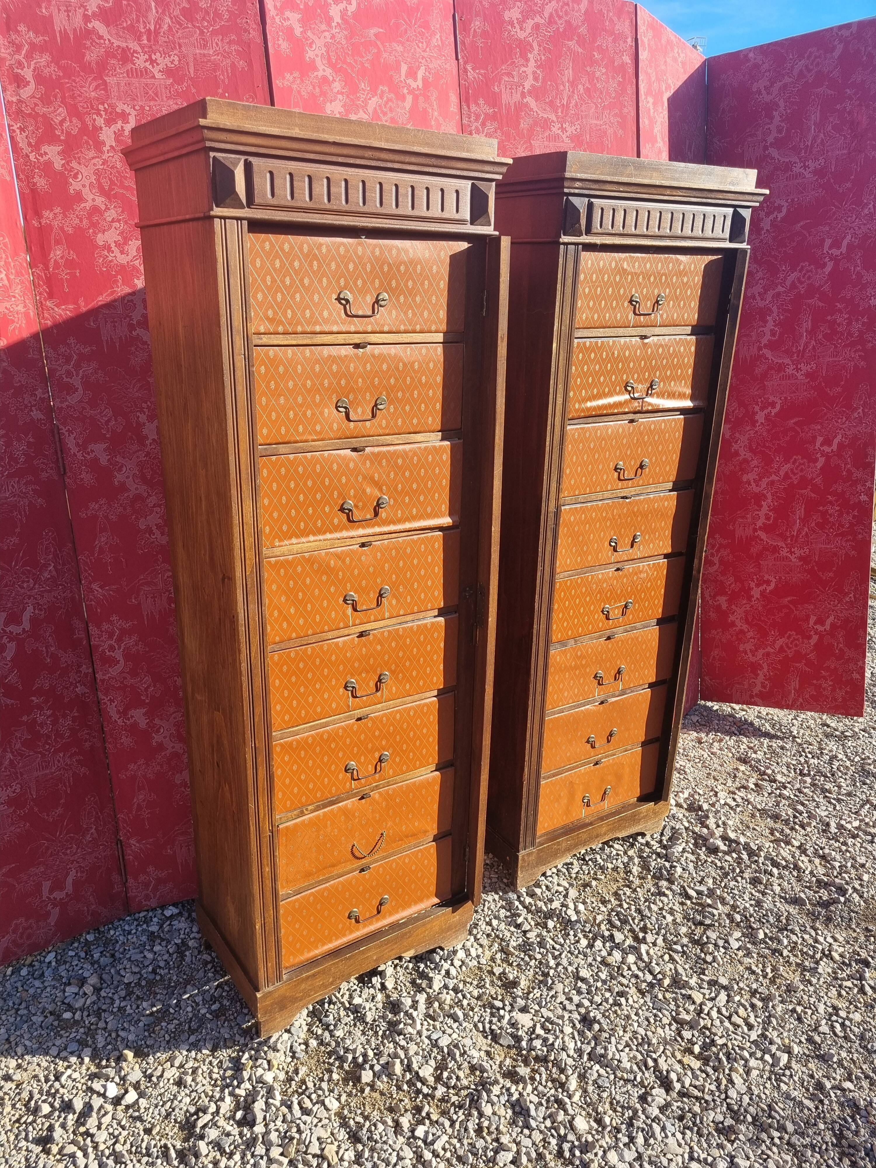 Pair of antique cardboard boxes
