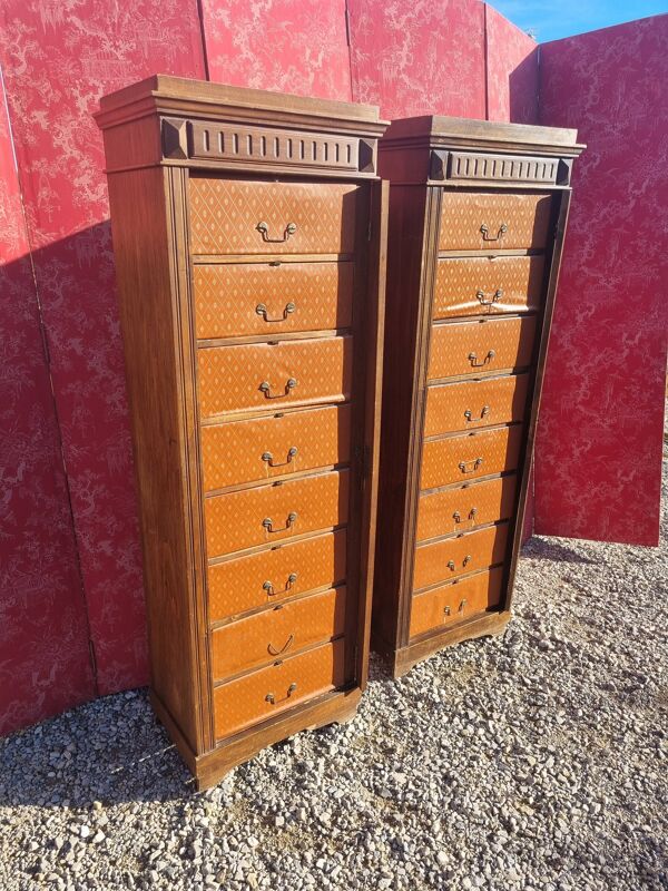 Paire de cartonniers anciens