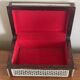 Mother-of-pearl and wood jewelry box