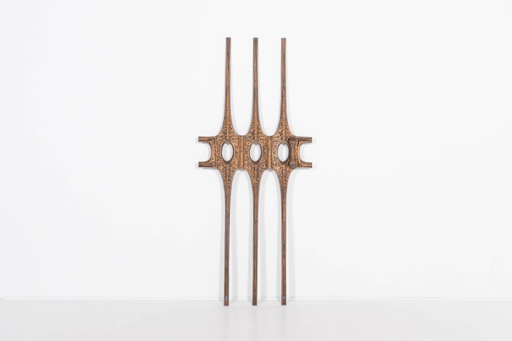 1980’s Brutalist Bronze door decoration, Germany