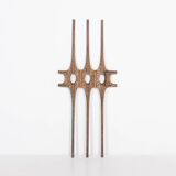 1980’s Brutalist Bronze door decoration, Germany