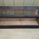 Former wooden display case