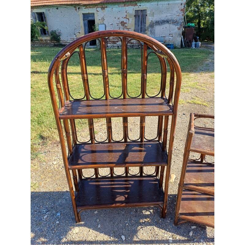 2 vintage rattan furniture