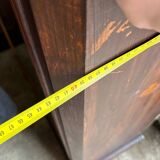 Armoire bonnetiere ancienne en bois massif