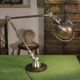 Lampe Jieldé 2 bras réglables sur socle par Jean-Louis Domecq 1950’s