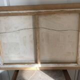 Old Oil Painting Canvas Manor Castle Holiday Home 87x62cm