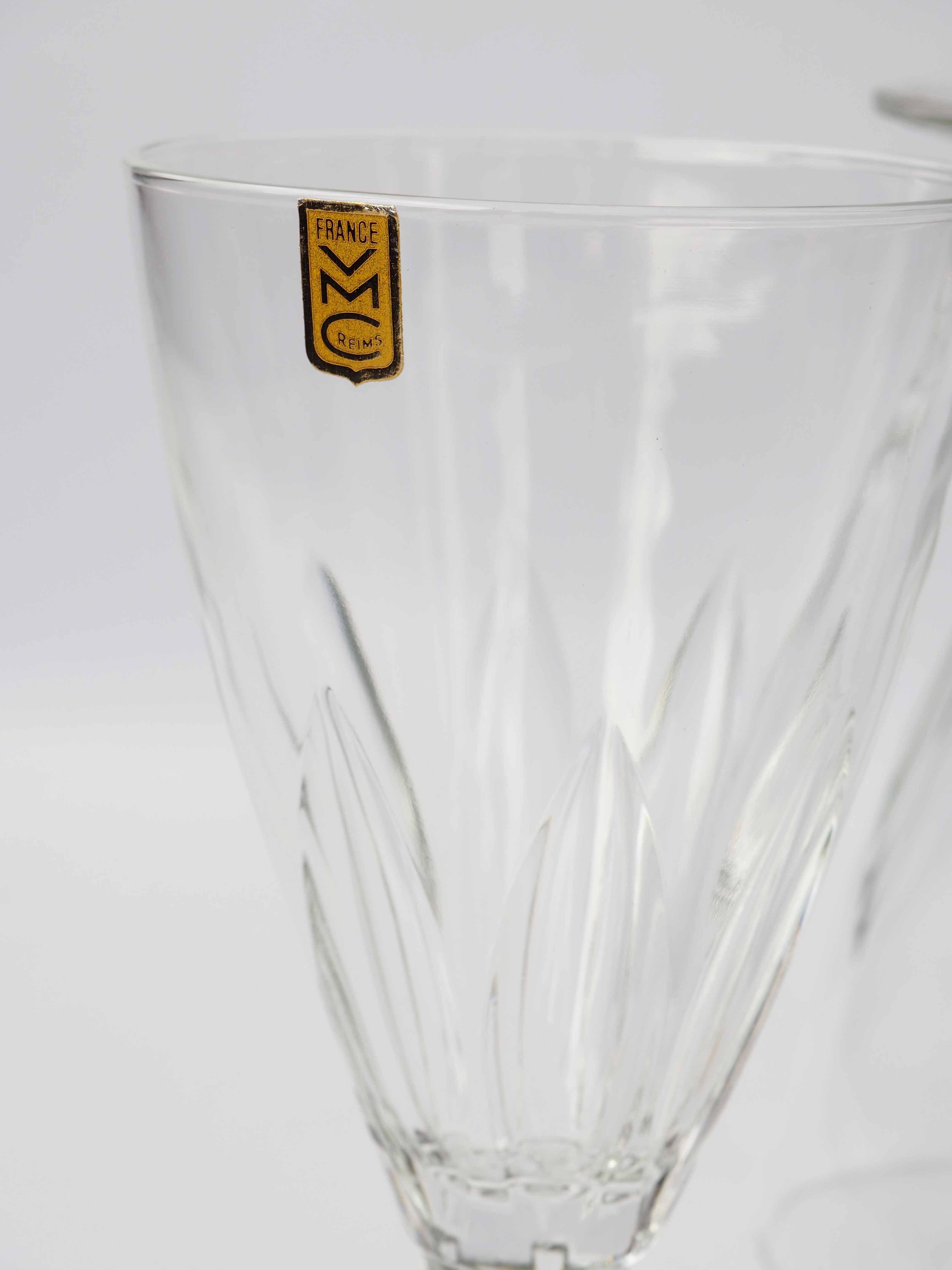 Set of 6 antique glasses