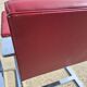 Set 4 - red chrome Brno armchair flat bar- Ludwig Mies vd Rohe bauhaus