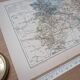 Map of the Marne, 1889. Authentic Vintage.