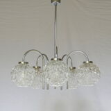 Vintage chandelier 5 modernist lights circa 1960