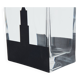 Grand vase Art Déco en verre dépoli noir signé Anatole Riecke 1932