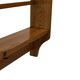 Vintage wooden wall shelve rack bookshelf in pinewood minimalist design