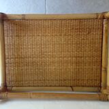 Bedside table vintage rattan