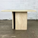 Travertine coffee table