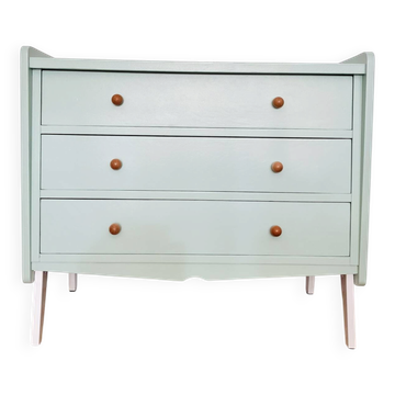 Vintage Scandinavian wooden chest of drawers