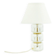 Lampe de table scandinave en verre et laiton par C. Fagerlund pour Orrefors, années 1960