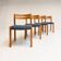 Ensemble de 4 chaises Niels Otto Moller modèle 84, années 1960
