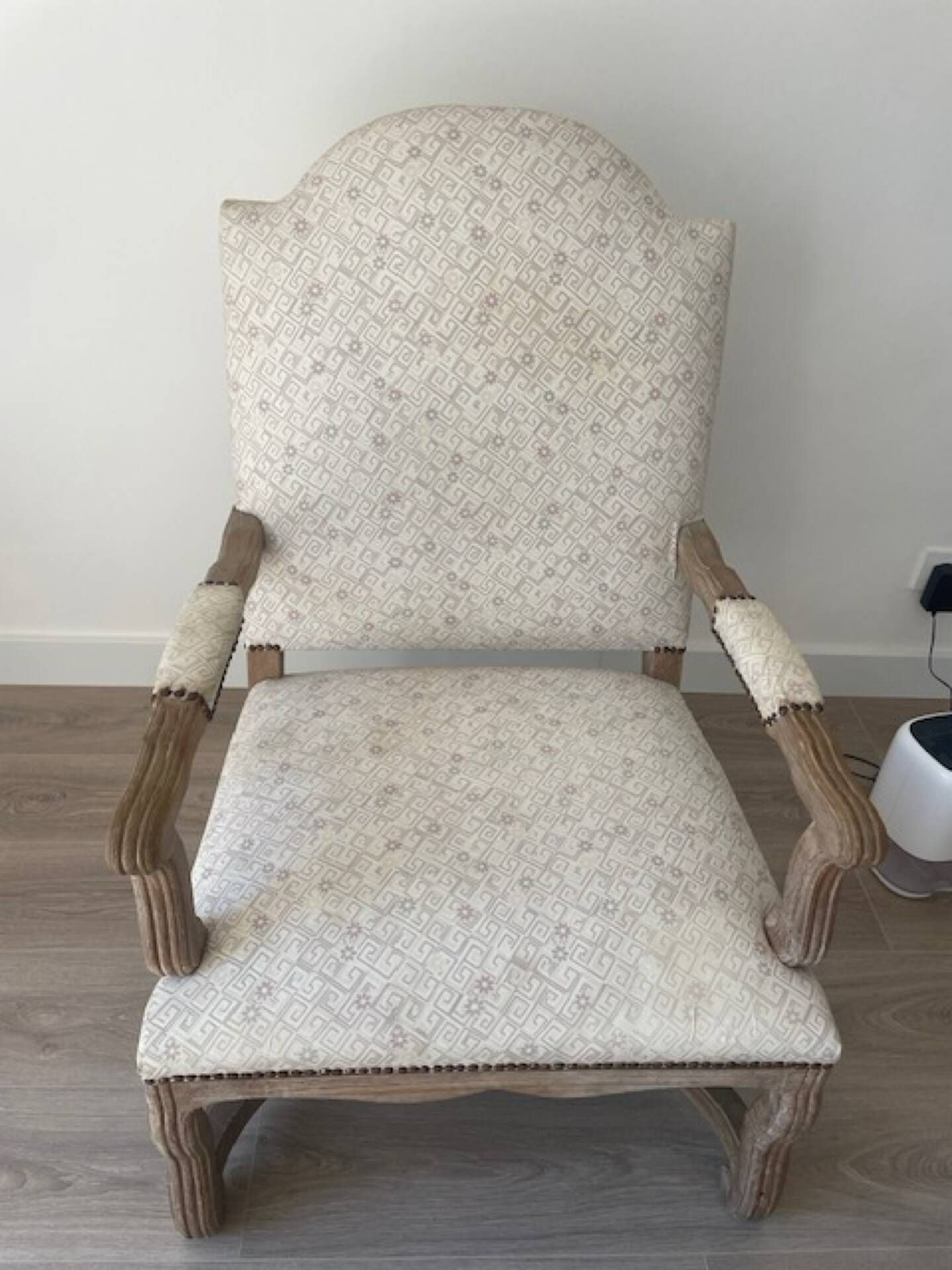 Low armchair in Louis XV style