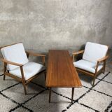 A pair of scandinavian lounge chairs from the 1960s