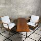 A pair of scandinavian lounge chairs from the 1960s