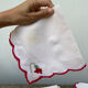 12 antique hand-embroidered linen napkins