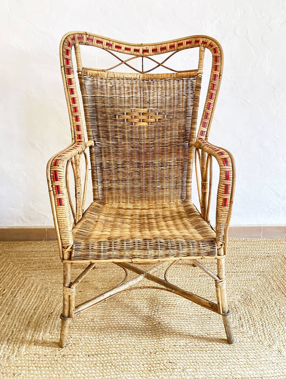 Rattan armchair