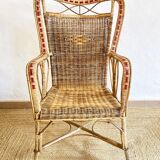 Rattan armchair