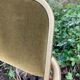 Lot de 4 fauteuils pliants vintage en velours vert