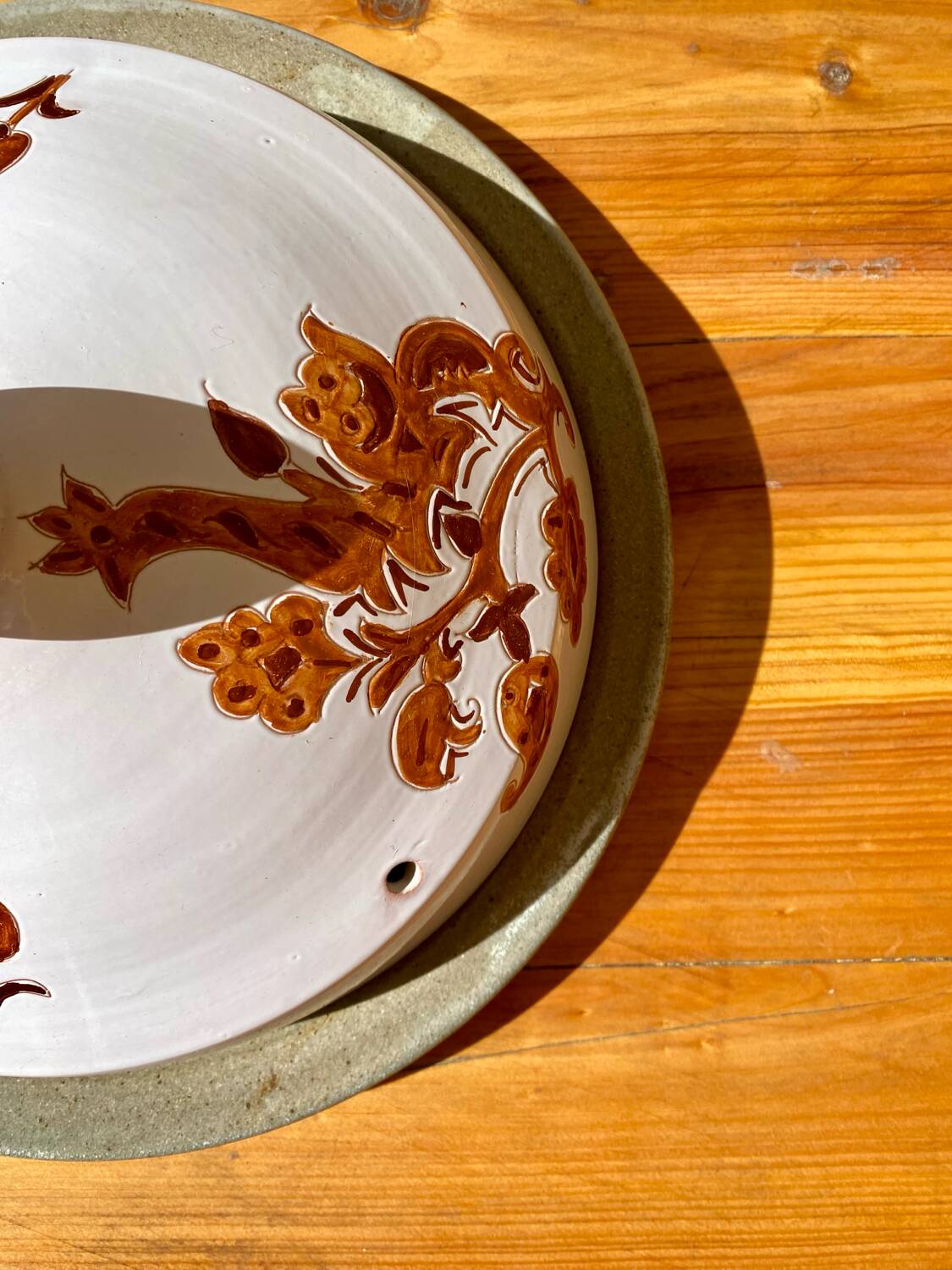 Handmade ceramic cheese bell