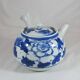 small Chinese or Japanese blue and white porcelain teapot early 20th century
