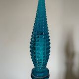 Empoli turquoise glass carafe from the 60s