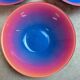 Set of 7 vintage coloured Luminarc bowls